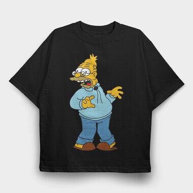 Grandpa Simpson, Tricou Oversize Barbati (Unisex)