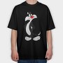 Cartoon Retro Silvestre 3, Tricou Oversize Barbati (Unisex)