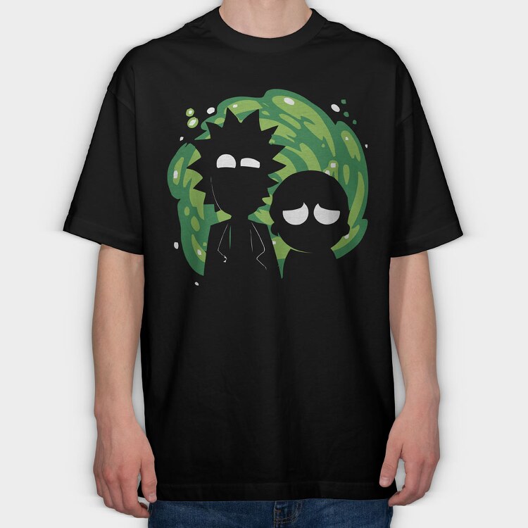 Rick and Morty 6, Tricou Oversize Barbati (Unisex)