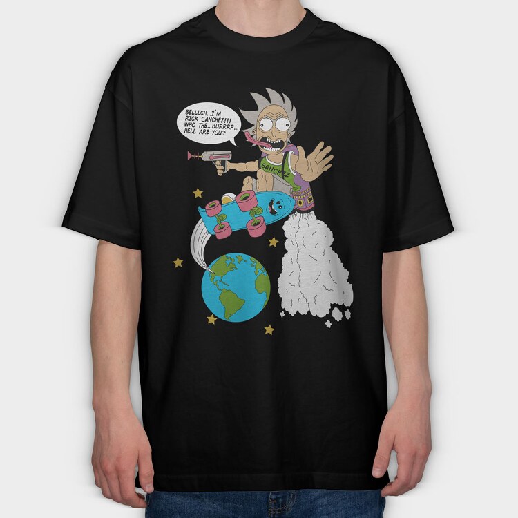Rick and Morty 61, Tricou Oversize Barbati (Unisex)