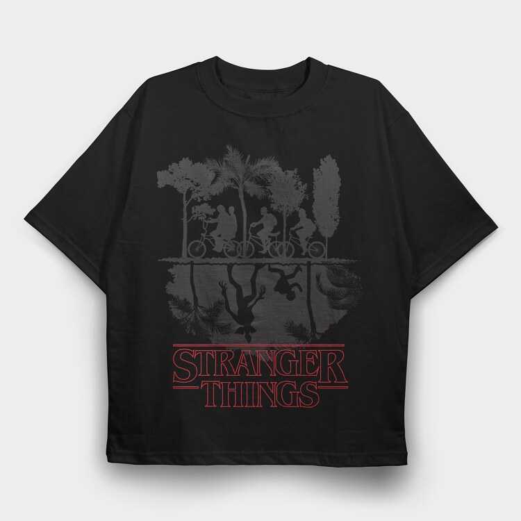 Stranger Things 3, Tricou Oversize Barbati (Unisex)