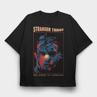 Stranger Things 4, Tricou Oversize Barbati (Unisex)