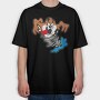 Cartoon Retro Tazmania 4, Tricou Oversize Barbati (Unisex)