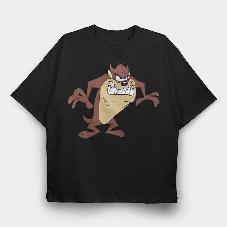 Cartoon Retro Tazmania 5, Tricou Oversize Barbati (Unisex)
