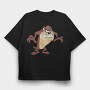 Cartoon Retro Tazmania 5, Tricou Oversize Barbati (Unisex)