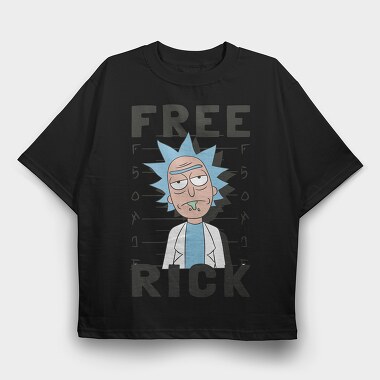 Rick and Morty 64, Tricou Oversize Barbati (Unisex)