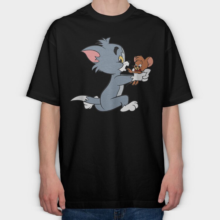Tom and Jerry 19, Tricou Oversize Barbati (Unisex)