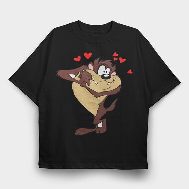 Cartoon Retro Tazmania 6, Tricou Oversize Barbati (Unisex)