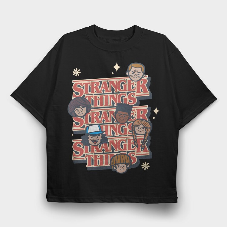 Stranger Things 8, Tricou Oversize Barbati (Unisex)