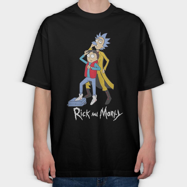 Rick and Morty 66, Tricou Oversize Barbati (Unisex)