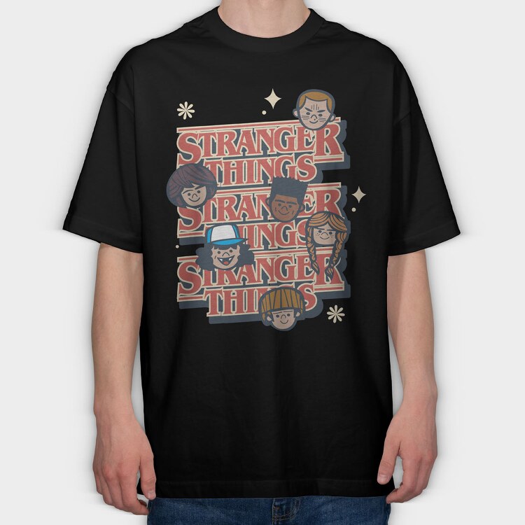 Stranger Things 8, Tricou Oversize Barbati (Unisex)