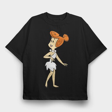 Cartoon Retro the Flintstones 2, Tricou Oversize Barbati (Unisex)