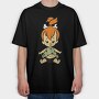 Cartoon Retro the Flintstones 5, Tricou Oversize Barbati (Unisex)