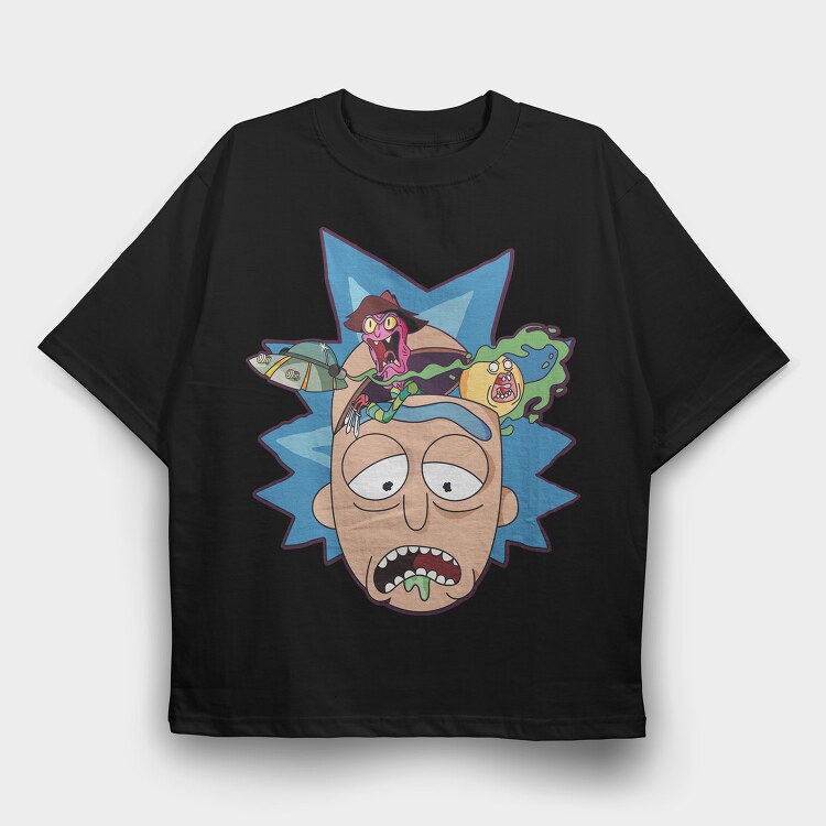 Rick and Morty 7, Tricou Oversize Barbati (Unisex)