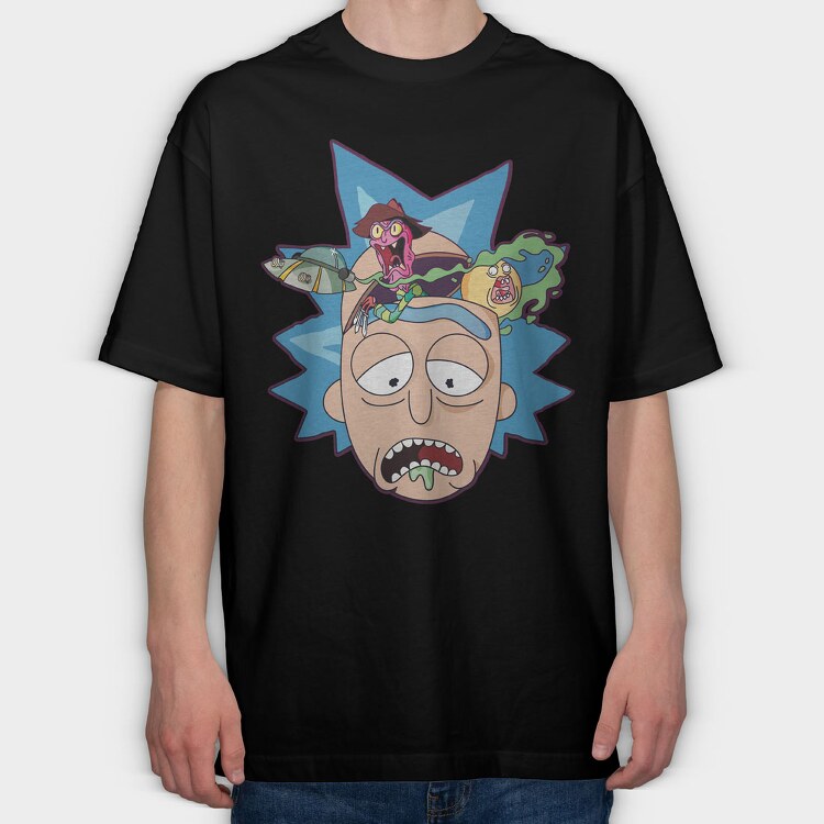 Rick and Morty 7, Tricou Oversize Barbati (Unisex)