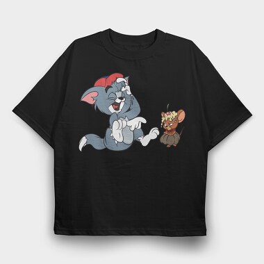 Tom and Jerry 23, Tricou Oversize Barbati (Unisex)