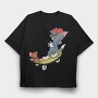 Tom and Jerry 24, Tricou Oversize Barbati (Unisex)