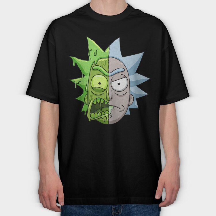 Rick and Morty 9, Tricou Oversize Barbati (Unisex)