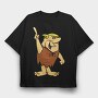 Cartoon Retro the Flintstones 6, Tricou Oversize Barbati (Unisex)