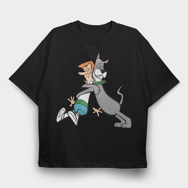 Cartoon Retro the Jetsons 1, Tricou Oversize Barbati (Unisex)