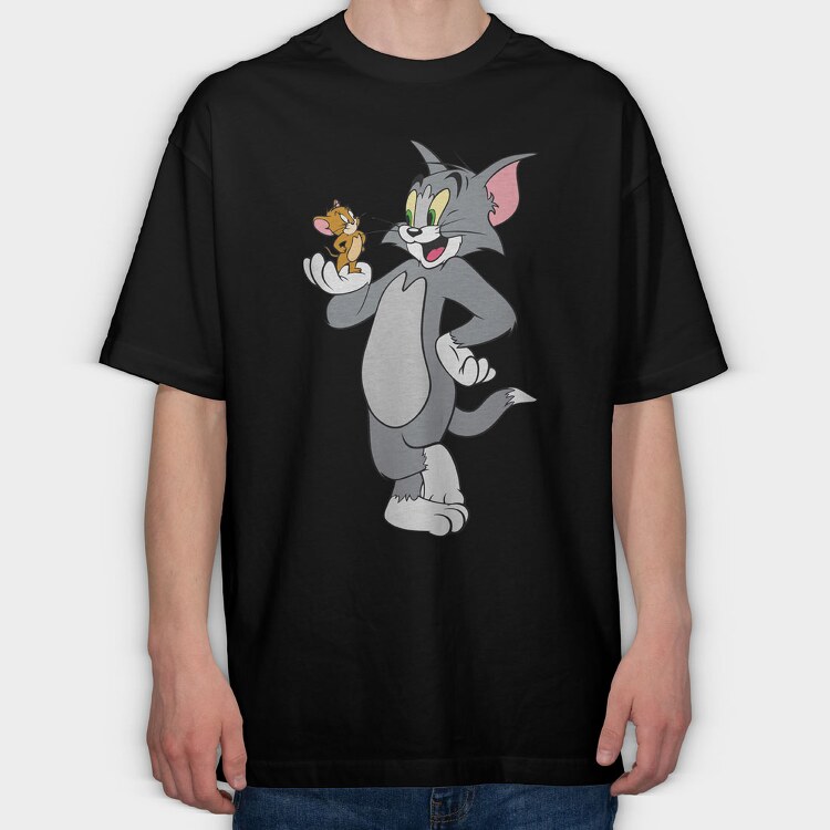 Tom and Jerry 3, Tricou Oversize Barbati (Unisex)