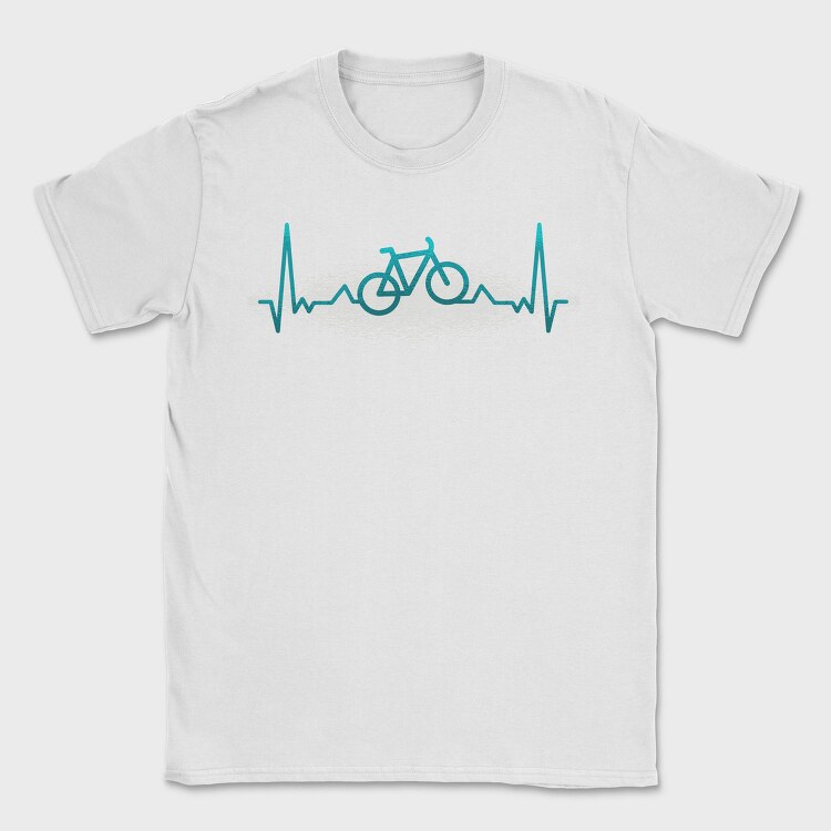 Bike Heartbeats, Tricou Barbati (Unisex)