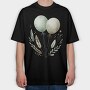 Balloons Leaves Bear, Tricou Oversize Barbati (Unisex)