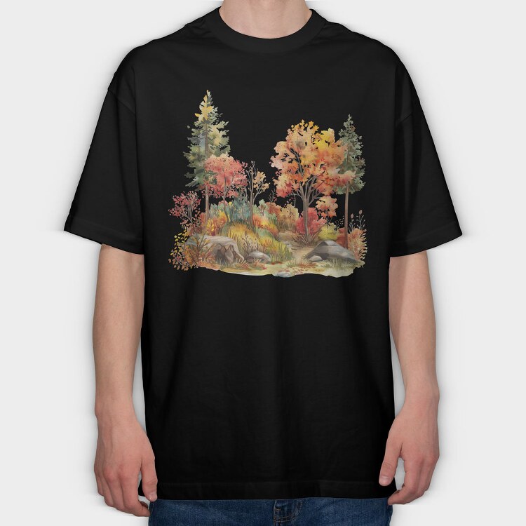 Autumn Leaves Dance, Tricou Oversize Barbati (Unisex)
