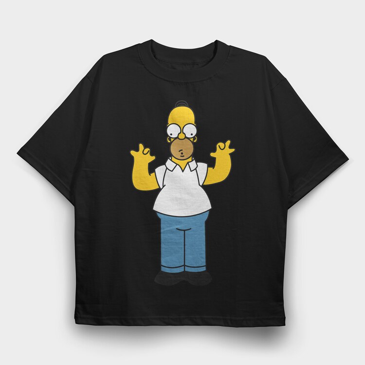 Homer Simpson 1, Tricou Oversize Barbati (Unisex)