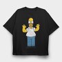 Homer Simpson 1, Tricou Oversize Barbati (Unisex)