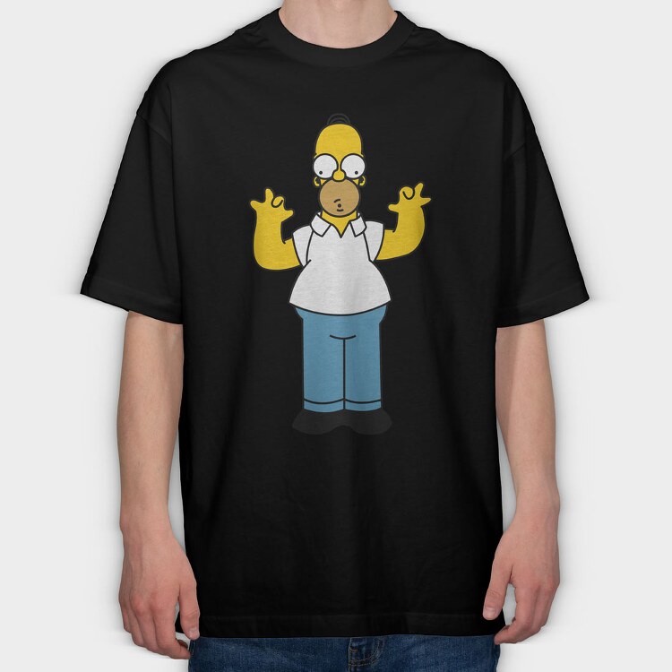 Homer Simpson 1, Tricou Oversize Barbati (Unisex)