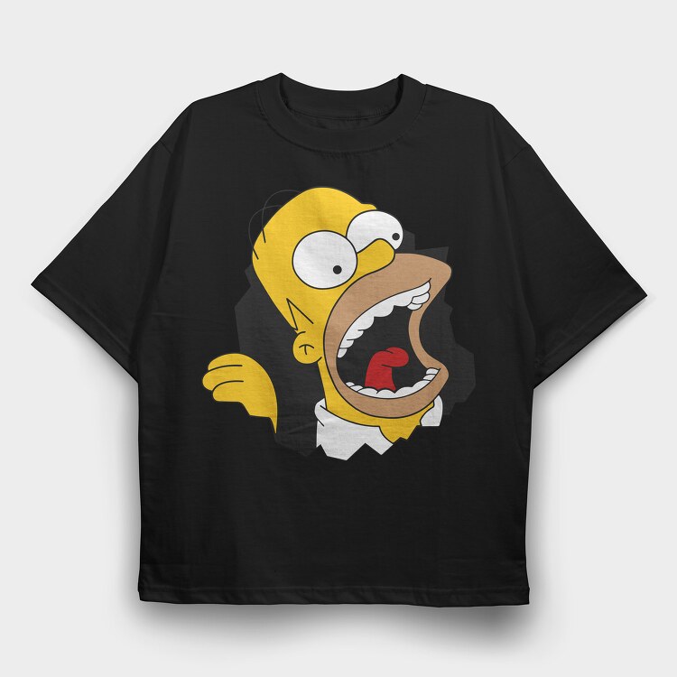 Homer Simpson 2, Tricou Oversize Barbati (Unisex)