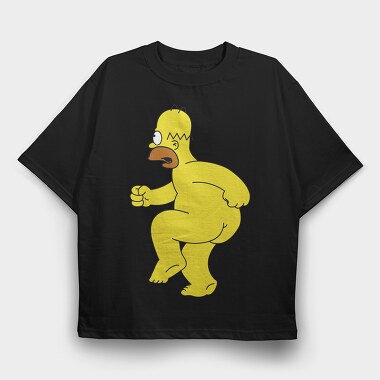Homer Simpson 3, Tricou Oversize Barbati (Unisex)
