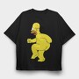 Homer Simpson 3, Tricou Oversize Barbati (Unisex)
