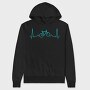 Bike Heartbeats, Hanorac Oversize Barbati (Unisex)