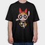 Cartoon Retro the Powerpuff Girls 5, Tricou Oversize Barbati (Unisex)