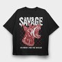 Savage 1, Tricou Oversize Barbati (Unisex)