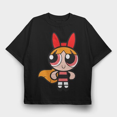 Cartoon Retro the Powerpuff Girls 6, Tricou Oversize Barbati (Unisex)