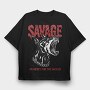 Savage 2, Tricou Oversize Barbati (Unisex)