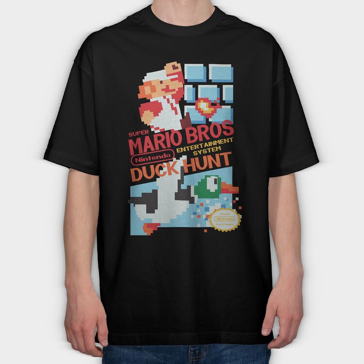 Super Mario 16, Tricou Oversize Barbati (Unisex)