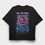 Save The Zebra 1, Tricou Oversize Barbati (Unisex)