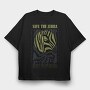 Save The Zebra 2, Tricou Oversize Barbati (Unisex)