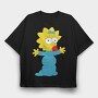 Cartoon Retro the Simpsons 3, Tricou Oversize Barbati (Unisex)