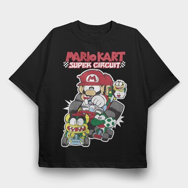 Super Mario 19, Tricou Oversize Barbati (Unisex)
