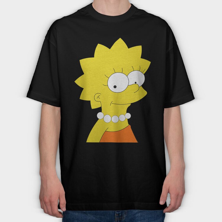 Cartoon Retro the Simpsons 4, Tricou Oversize Barbati (Unisex)
