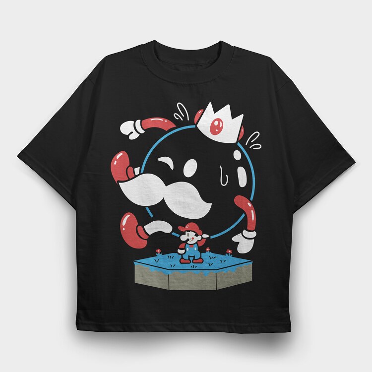 Super Mario 20, Tricou Oversize Barbati (Unisex)