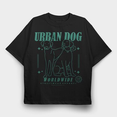 Urban Dog 2, Tricou Oversize Barbati (Unisex)