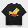 Cartoon Retro the Simpsons 6, Tricou Oversize Barbati (Unisex)