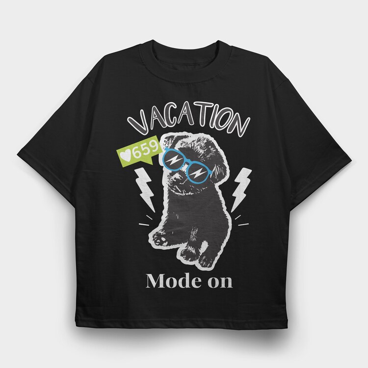 Vacantion, Tricou Oversize Barbati (Unisex)