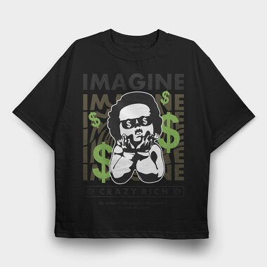Imagine 2 1, Tricou Oversize Barbati (Unisex)